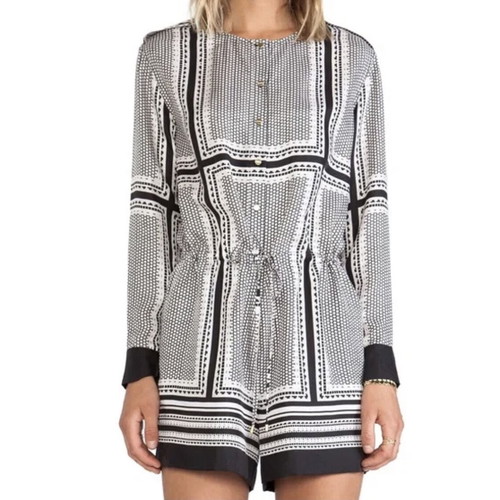 Rachel Zoe silk play suit like new, size L