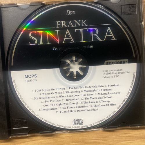 Frank Sinatra (Live) I've Got You Under My Skin CD like new