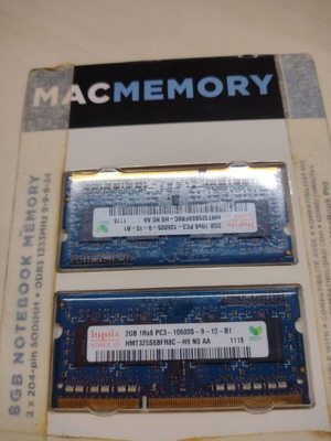 Hynix DDR3 laptop memory 2x 2GB HMT325S6BFR8C-H9