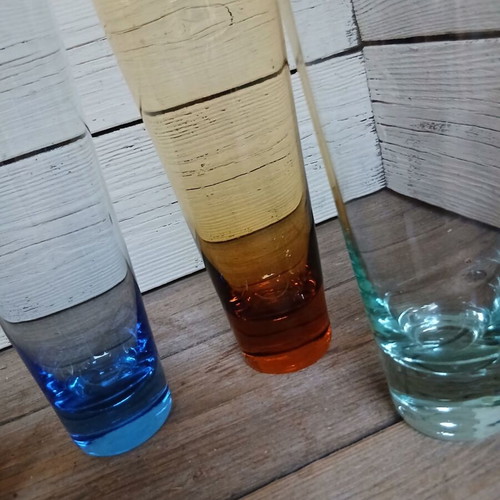 Max Verboeket K3 ‘Carnaval’ vintage longdrink glasses set of 5