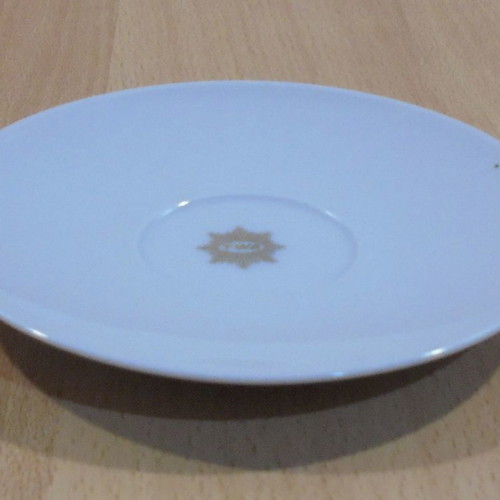 TWA Trans World Airlines old promotional ceramic saucer used