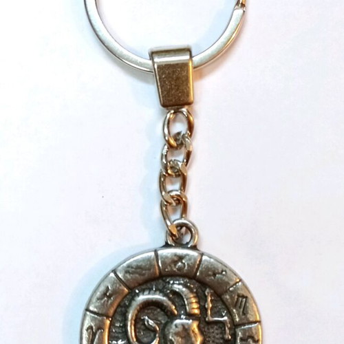 Aries zodiac keychain new