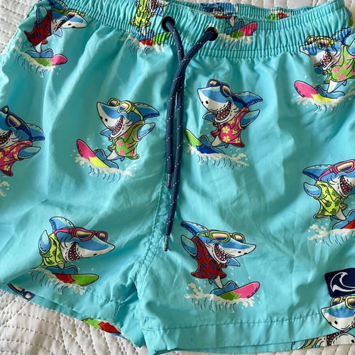 Boys' swimwear pack used, size 7-8 years, blue and multicolor