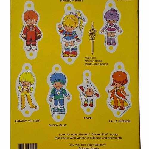 Vintage sticker album 80s Rainbow Brite Sticker Fun new collectible