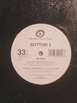 Bottom S You Can't Turn Around LP maxi single used, electronic