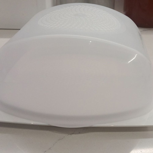 Smart Tupperware cheese container, new, white