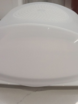 Smart Tupperware cheese container, new, white