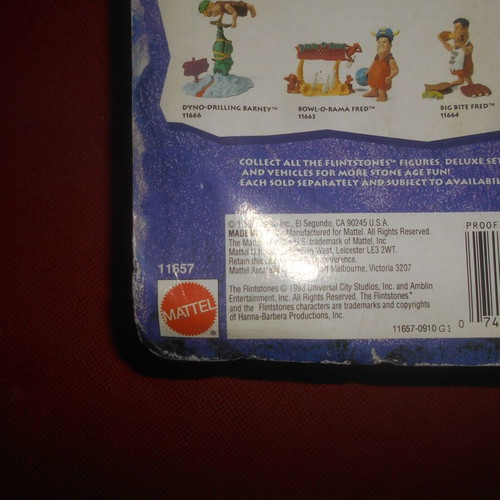 The Flintstones Barney Rubble action figure 1993 Mattel used