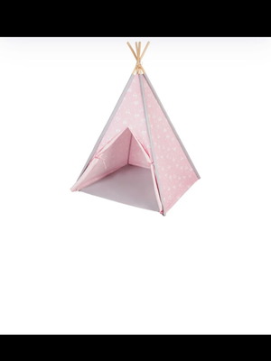 Fabric children's tent like new, pink