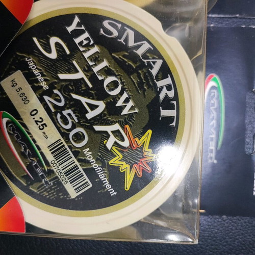 Fishing lines new, pack of three, 250 meters yellow