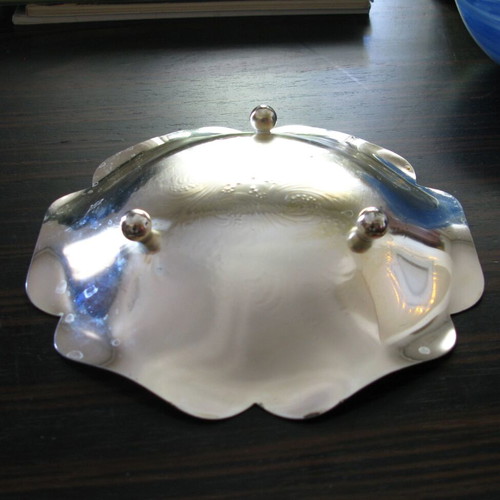WMF silver-plated bowl used with embossed pattern