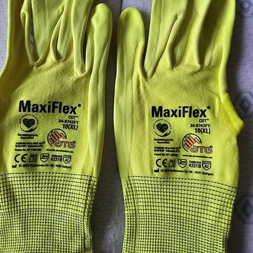 MaxiFlex Ultimate Hi-Viz 34874 FY γάντια καινούργια, μέγεθος L-XXL