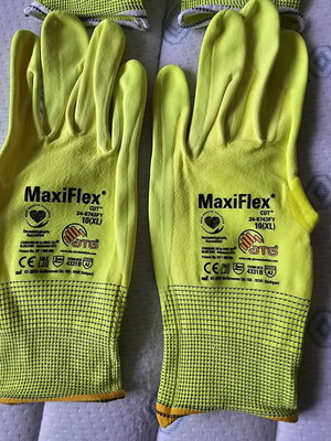 MaxiFlex Ultimate Hi-Viz 34874 FY γάντια καινούργια, μέγεθος L-XXL