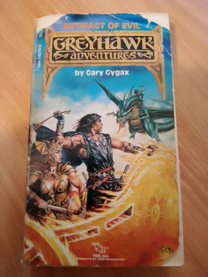 TSR Greyhawk Adventures book Artifact of Evil used, worn cover
