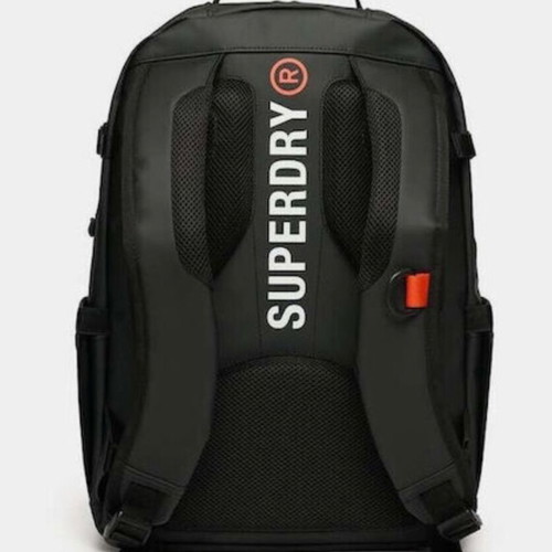 Superdry Tarp backpack new, black, waterproof fabric