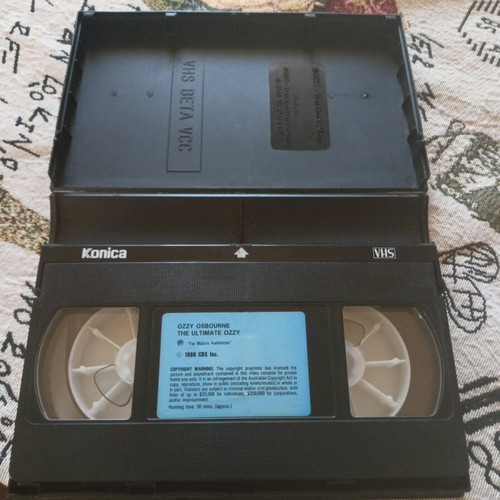 Ozzy The Ultimate Ozzy live 1986 VHS like new, metal