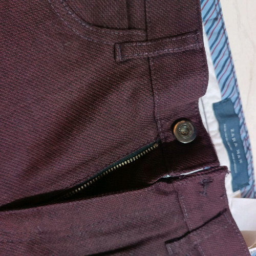 Zara Men pants burgundy like new