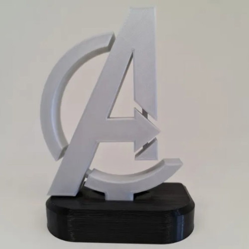 Avengers Logo 3D Printed Stand new, decorative desk piece