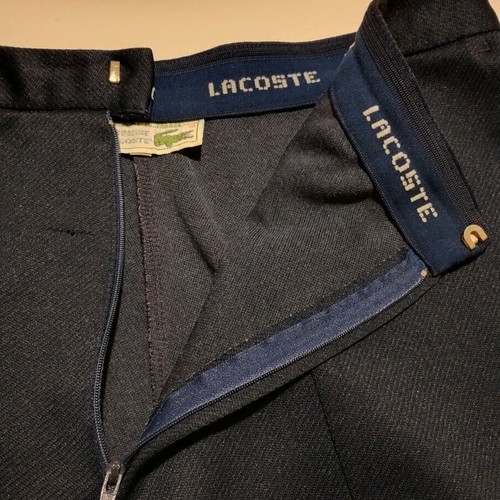 Lacoste men's vintage 80s shorts used, dark blue, size 4