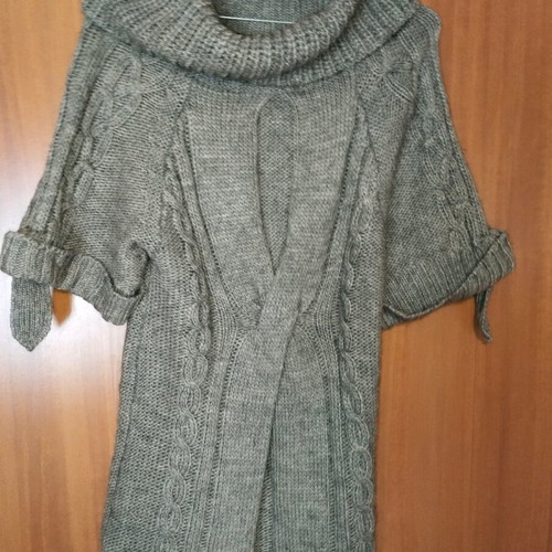 Sweater dress brown like new, size L