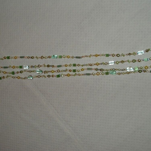 Folli Follie women's necklace with multicolored pearls 250cm like new