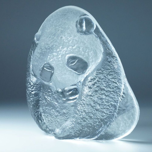 Crystal Bear Paperweight Royal Krona & Mats Jonasson used vintage