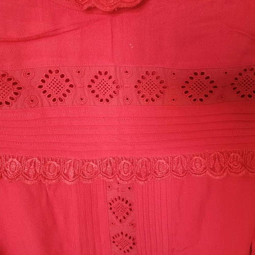 Marks & Spencer red blouse used, size medium