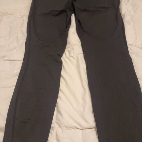 Black elastic leggings like new with internal lipolysis-massage lining for cellulite