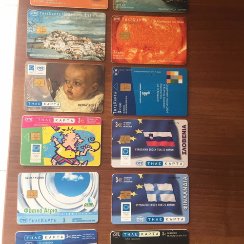Phone cards used, pack