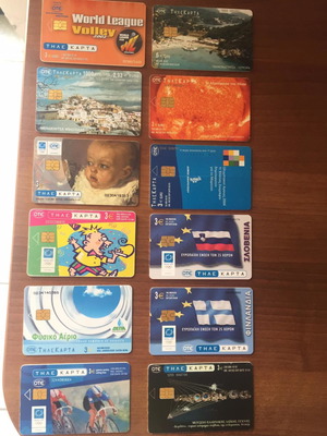 Phone cards used, pack