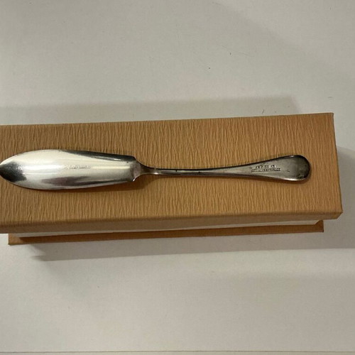 Vintage Sheffield Butter Knife EPNS-A in Satin Gift Box like new