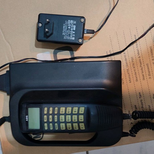 AEG Telecar D902 retro mobile phone used, collectible