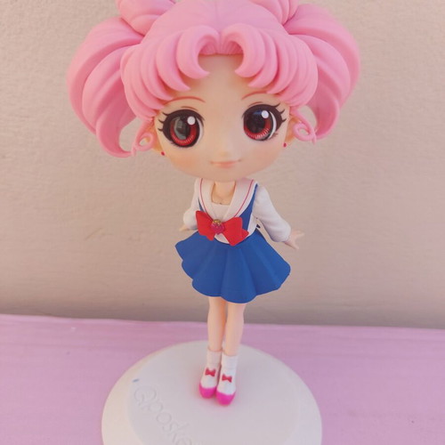 Q Posket Chibi Moon figure used, school uniform