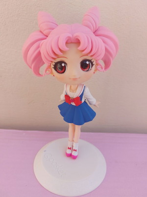 Q Posket Chibi Moon figure used, school uniform