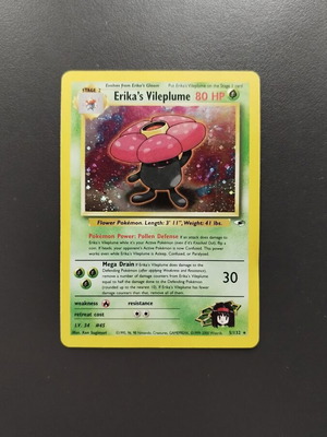 Pokemon TCG Erika's Vileplume 5/132 Gym Heroes Holo μεταχειρισμένη