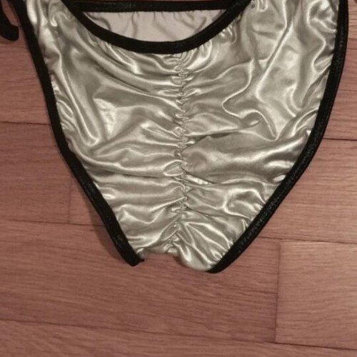 See-through top with bikini set