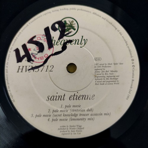 Saint Etienne Pale Movie 12'' Maxi Single used, electronic