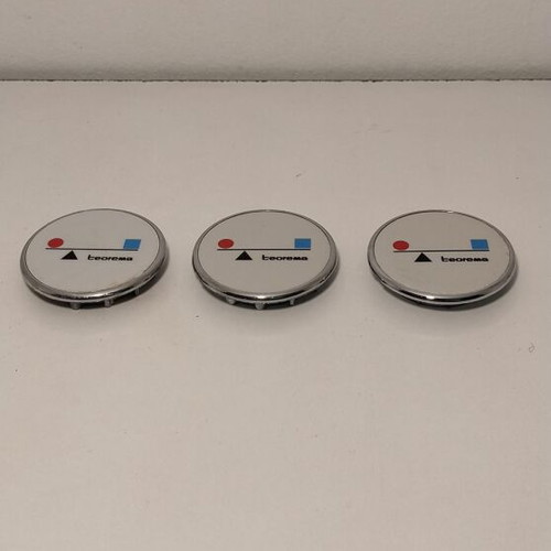 Teorema Replacement Caps Set of 3 Used for Faucets