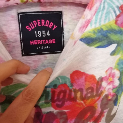 Superdry T-shirt, multicolour, size L