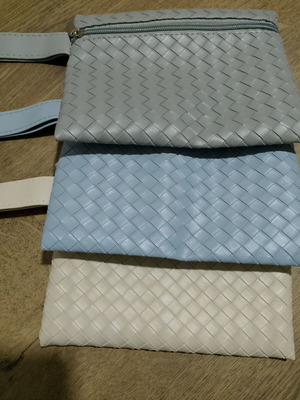 Wallets new, set of 3, waterproof with zipper and strap