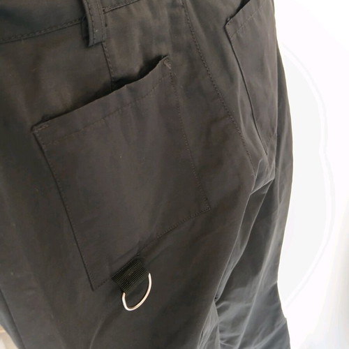 Rossodisera Capri pants new, black with green stripes