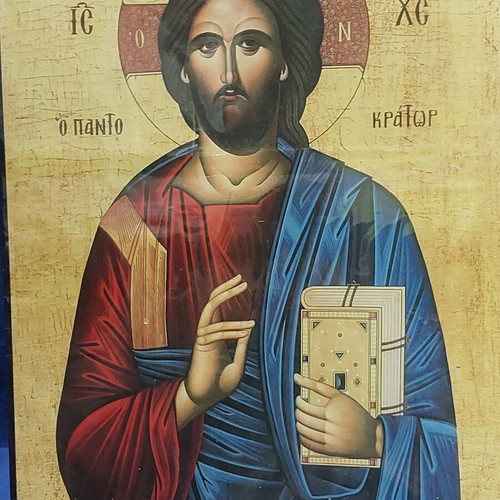 Wooden Christ image new 30x40cm