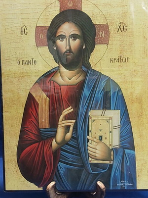 Wooden Christ image new 30x40cm