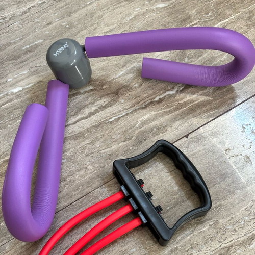 Fitness equipment like new, Crivit resistance band and thigh exerciser