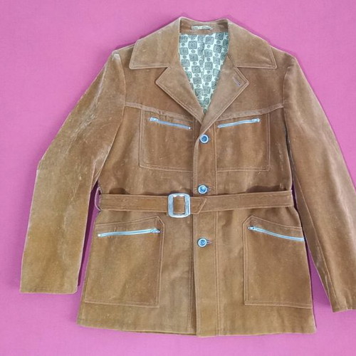 Men's outerwear like new, brown, size M