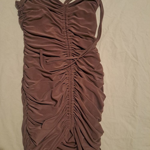 Brown dress new Marmalady with neck tie size S