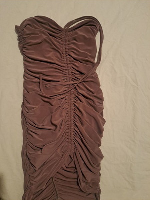 Brown dress new Marmalady with neck tie size S