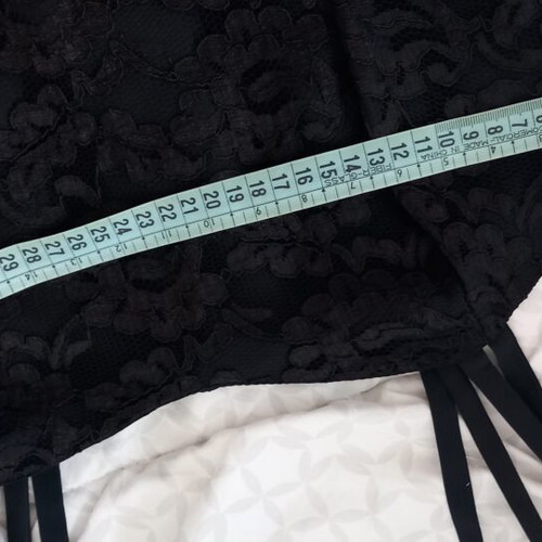 Elegant lace and muslin women's set like new, black
