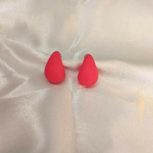 Drop earrings new, pink fuchsia color