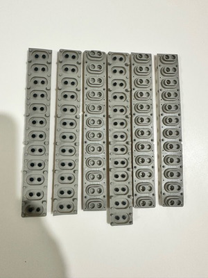Rubber contact strips membranes new for musical instrument keys